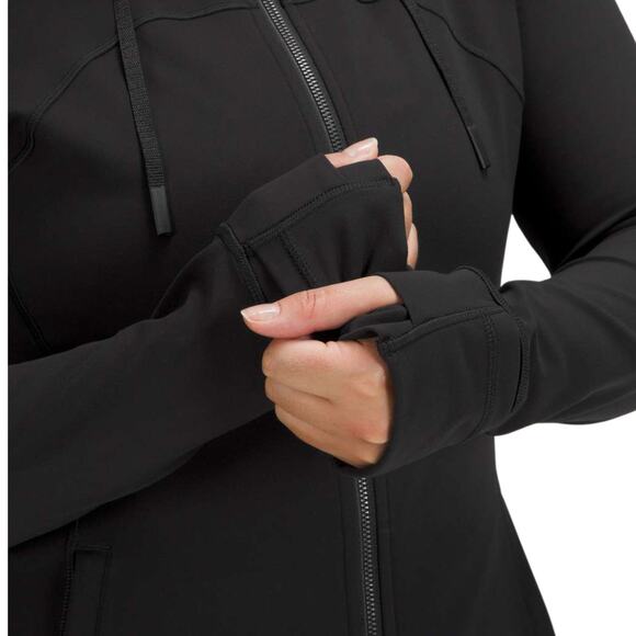 Lululemon Hooded Define Jacket Size 18 — Black Zip-Up Lightweight Hoodie - Picture 2 of 7